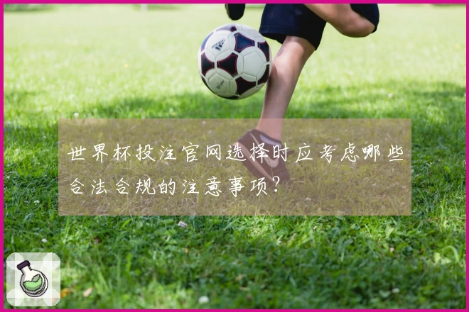 世界杯投注官网选择时应考虑哪些合法合规的注意事项？
