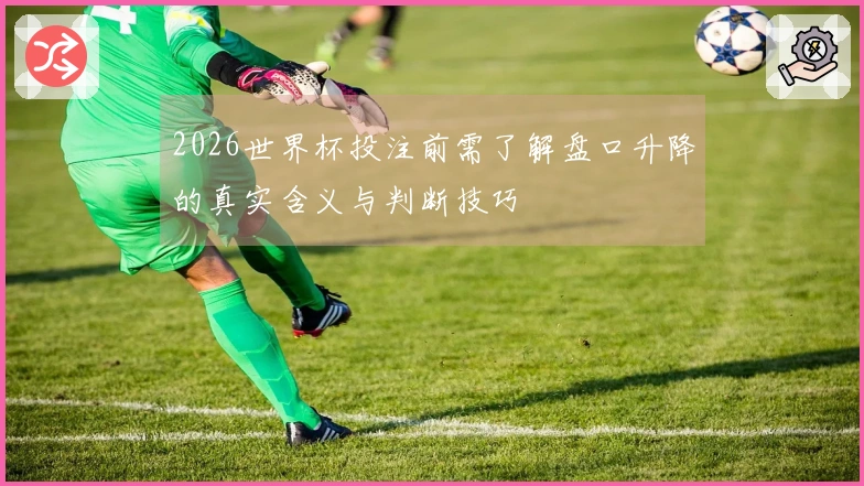 2026世界杯投注前需了解盘口升降的真实含义与判断技巧