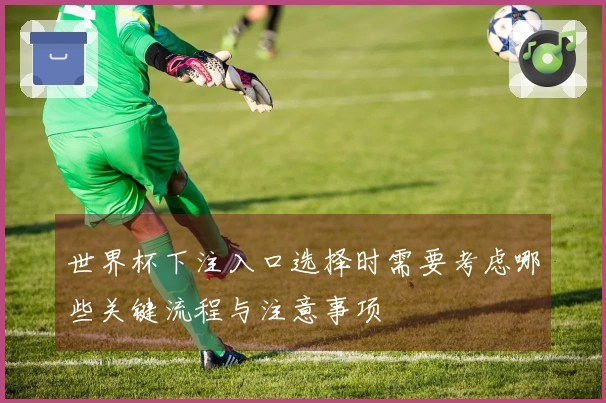 世界杯下注入口选择时需要考虑哪些关键流程与注意事项